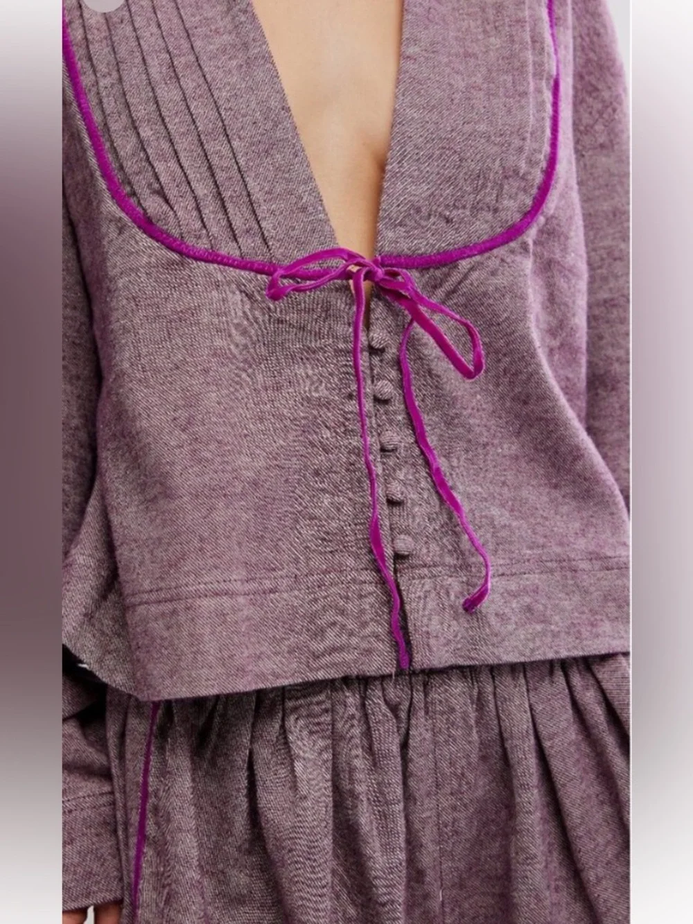 FREE PEOPLE CLOSE TO HOME FLANNEL PAJAMA LOUNGE SET in Cactus Flower sz M, XL